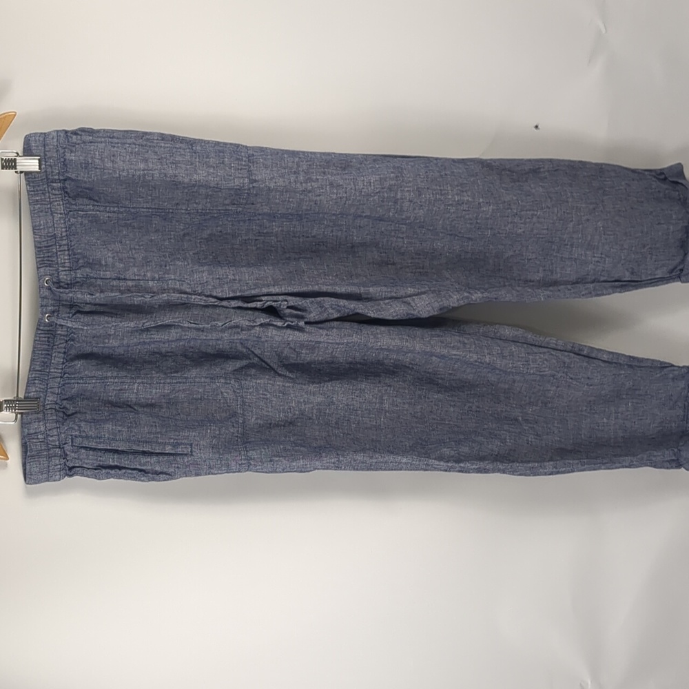 Lord and Taylor Blue Linen Drawstring Trousers Size 1X